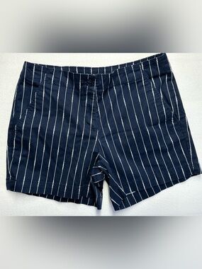 Nautica Rope Print Navy Shorts Women’s 8 Navy Nautical Summer Coastal Casual